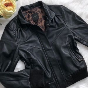 Express genuine leather jacket